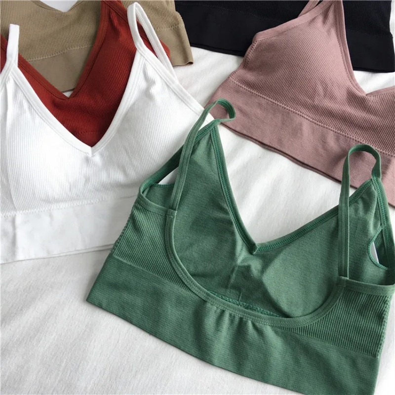 Women Sexy Crop Tops Bra Tube  - T Shirt Bra Seamless 评论和价格